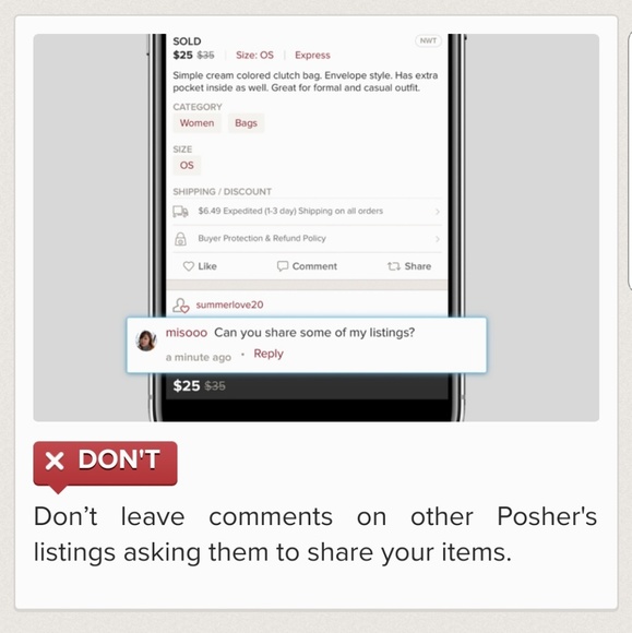 POSHMARK DON'TS - Picture 2 of 8